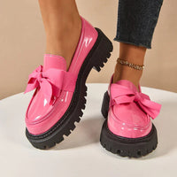 Batya – Elegante Rutschfeste Schuhe Mit Schleife – Rosa