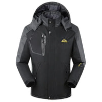 Herren-Skijacke mit Kapuze | Winter-Oberbekleidung – Schwarz