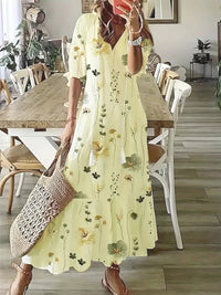 Kyla - Mühelos elegante Sommerkleid – Gelb
