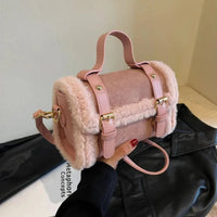Bella - Niedliche Plüsch-Umhängetasche – Rosa