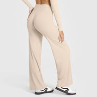 Neria | Gerade Yoga Hose – Milch-Aprikose