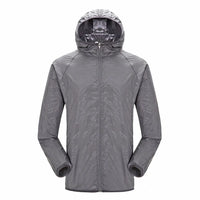 Unisex Wasserdichter Trenchcoat | Mit Kapuze – Hellgrau