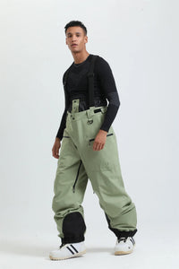 Unisex-Skihose mit Trägersystem | funktionale Winterausführung – Grün 2