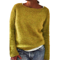 Norweger Winterpullover für Damen | Rundhals – Gelb