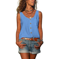 Lea - Elegantes Damen Tanktop – Blau