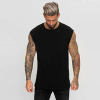 Kryven™- Tanktop aus Premium-Strick mit Muscle-Fit-Schnitt – Schwarz