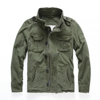 HENNING - CARGO-JACKE AUS BAUMWOLLE – Grün