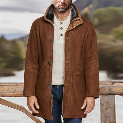 Klefirath | Neue europäische Herren-Mittellange Jacke im integrierten Stil aus Baumwolle