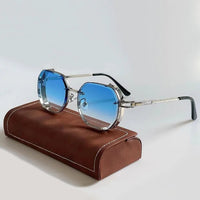 Sonnenbrille mit leichtem Rahmen für Erwachsene | Ideal für den Sommer – Blau
