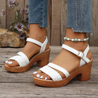 Kennedy | Knöchelriemen Leicht Sandalen – Weiß (Fast ausverkauft)