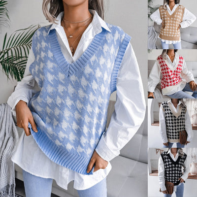 Bersha College Sommerpullover | Leichter Damenpullover im College-Stil mit Druck