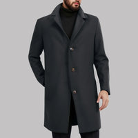 Zavilis | Vintage Herren-Lederjacke mit langen Ärmeln und gepolstertem Design – Schwarz