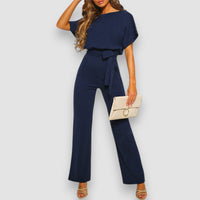 Milla | Jumpsuit mit weiten Beinen – Blau