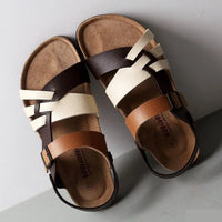 Livia | Bequeme orthopädische Sandalen – Weißbraun