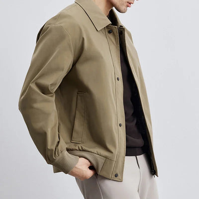 Lehmann Modehaus | Herren-Blousonjacke mit Reißverschluss und klassischem Kragen