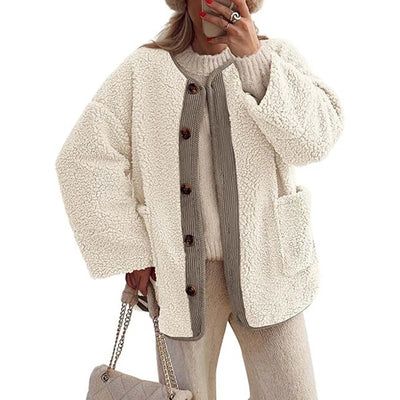 Palyntaya | Damen Winterjacke gemütlich und dick mit langen Ärmeln