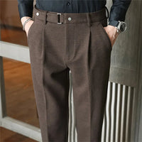 ADAL - ELEGANTE HOSE AUS WOLLE – Braun