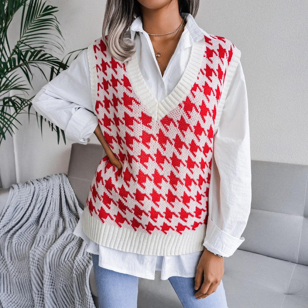 Bersha College Sommerpullover | Leichter Damenpullover im College-Stil mit Druck