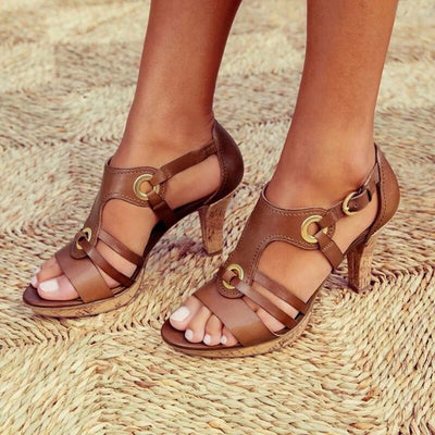 Odette - orthopädische Sandalen mit Absatz