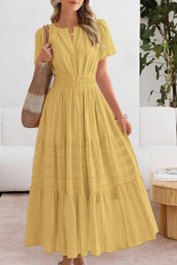 Sophie | Damen Maxikleid elegant für warme Tage – Gelb