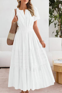 Sophie | Damen Maxikleid elegant für warme Tage – Weiß