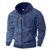 Kajetan - Bequeme Jacke Mit Reißverschluss Und Taschen – Blau