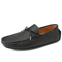 Handgefertigte Loafers aus Wildleder – Schwarz