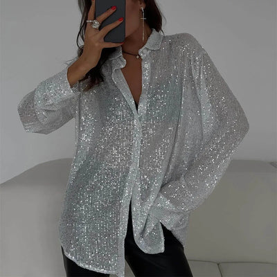 Hallie - Glitzer Chic Hemd