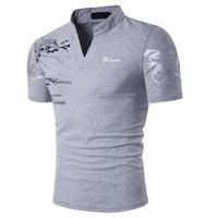 Dorsey - Regular Fit Kurzarm Poloshirt – Grau