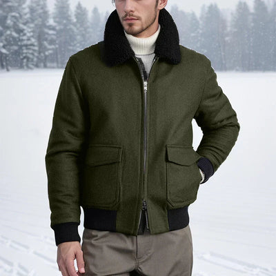 Olithuneia | Trendige Baumwolle jacke mit reißverschluss und umlegekrage