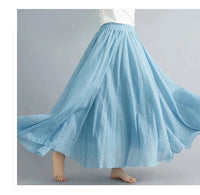 Heidi-Mode | Maxi Rock für Damen Luftig & Modisch – Hellblau