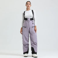 Unisex-Skihose mit Trägersystem | funktionale Winterausführung – Lila