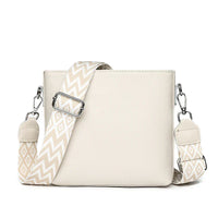 Matilda | Finnisches PU Leder Schultertasche – Beige