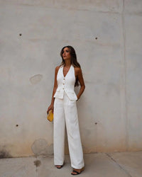 Eva |  Elegantes Streetwear-Set – Weiß