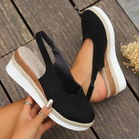 Alicia | Bequeme Sandalen – Schwarz