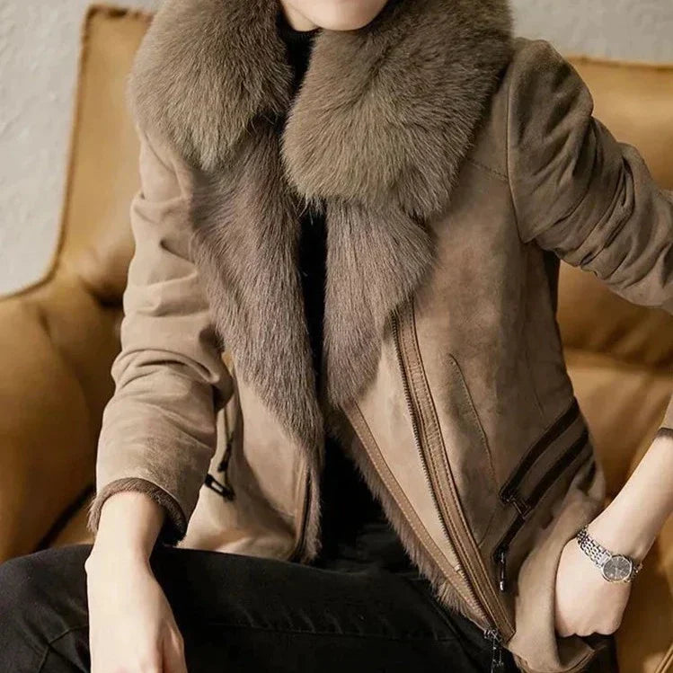Klesindra | Stilvolle Wildlederjacke für Damen – Elegant und Zeitlos