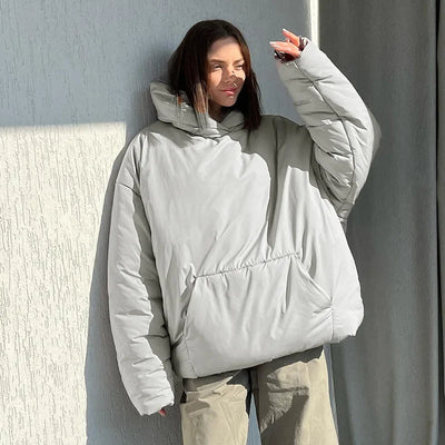 Olithoreia | Damen Winterjacke mit Kapuze und Taschen