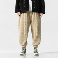 SEBASTIAN - LOCKERE TEXTURIERTE HOSE – Beige