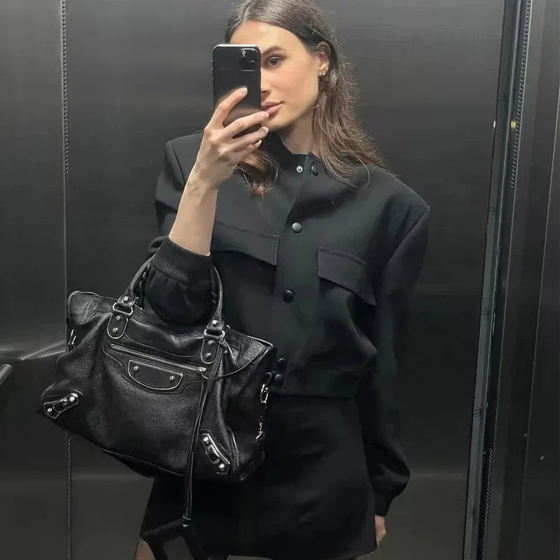 Blouson für Damen - Leichte Sommerjacken mit Knöpfen