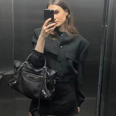 Blouson für Damen - Leichte Sommerjacken mit Knöpfen