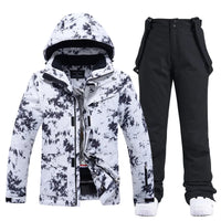 Damen Winter Skianzug | Jacke und Hose – Schwarz