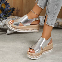 Nuria | Bequeme Sandalen – Silber