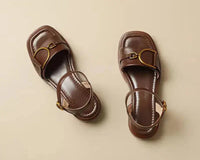Amara | Schnallensandalen™ – Braun