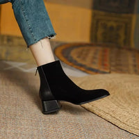 Janna® | Lederstiefel – Schwarz