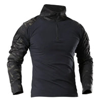 Gerhard® | Premium Robuste Militärjacke für Männer – CP Schwarz