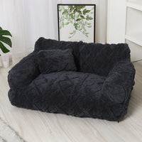 Modern Haus™ Haustierbett im Sofa-Design mit Premium-Design und Kuscheligem Komfort – Dunkelgrau