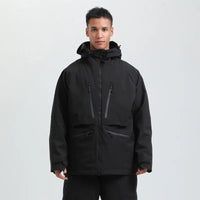 Unisex-Skijacke für Wintersport | funktionale Ausführung – Schwarz