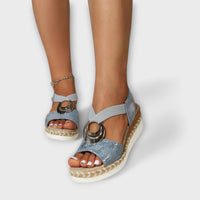Hermia - Damen Freizeit-Sandalen – Blau