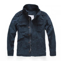 HENNING - CARGO-JACKE AUS BAUMWOLLE – Dunkelblau