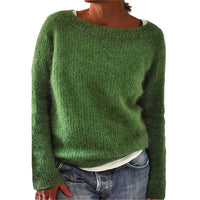 Norweger Winterpullover für Damen | Rundhals – Grün